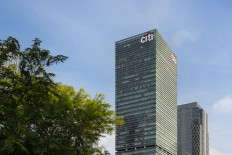 A blue sky is set against the Citi Indonesia building in South Jakarta in this undated photo.