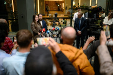 Sheina Gutnick, whose father was killed in a mass shooting at Bondi Beach, speaks to the media after the first hearing block of the Royal Commission on Antisemitism and Social Cohesion&nbsp;in Sydney on May 4, 2026. An Australian inquiry opened public hearings into a shooting that killed 15 people at a Jewish festival on Sydney's Bondi Beach.