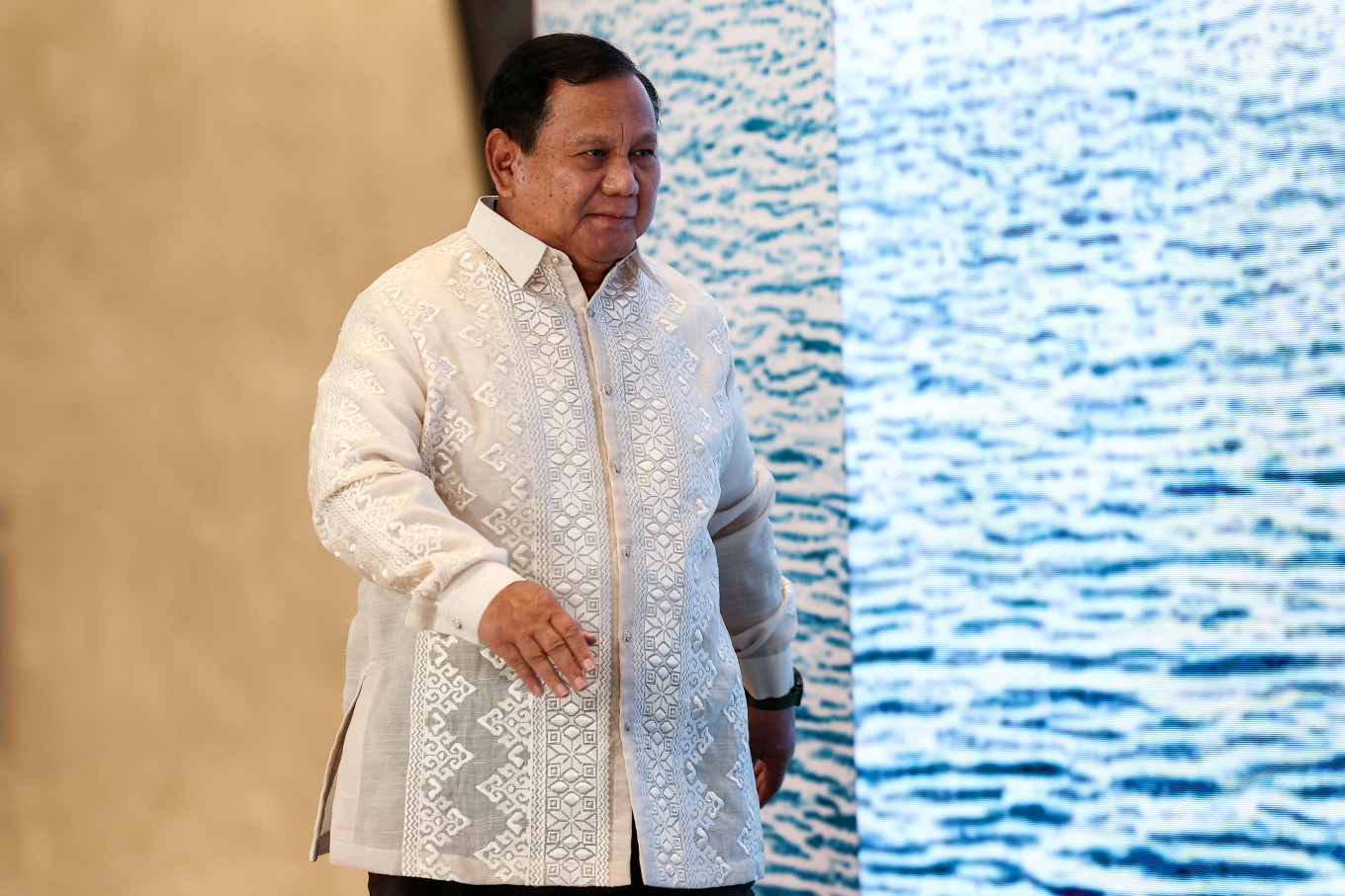 President Prabowo Subianto arrives on May 8, 2026, for the gala dinner at the 48th ASEAN Summit in Cebu, the Philippines.