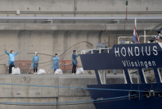 Passengers of the hantavirus-stricken cruise ship MV Hondius gesture after disembarking in the port of Granadilla de Abona on the island of Tenerife in Spain's Canary Islands on May 11, 2026.