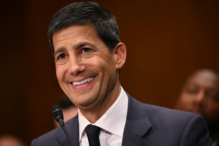 Kevin Warsh, nominee for US Federal Reserve Chair, testifies during a Senate Banking Committee hearing on his nomination on Capitol Hill in Washington, DC, on April 21, 2026.