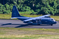 A United States Air Force C-130 Hercules takes off at Jos&eacute; Aponte de la Torre Airport, formerly Roosevelt Roads Naval Station, on Dec. 20, 2025 in Ceiba, Puerto Rico. 