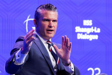 US Secretary of Defense Pete Hegseth speaks at the IISS Shangri-La Dialogue security summit in Singapore, May 30, 2026.