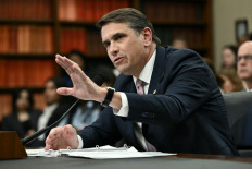 Acting US Attorney General Todd Blanche testifies at a House oversight committee hearing on oversight of the Department of Justice, on Capitol Hill in Washington, DC, on June 2, 2026. 
