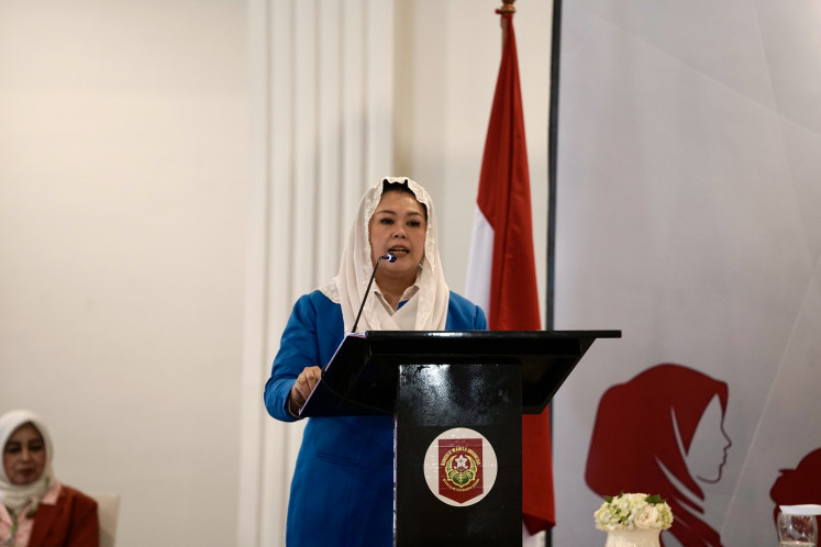 Yenny Wahid, the daughter of late president Abdurrahman &ldquo;Gus Dur&rdquo; Wahid, speaks on June 3, 2026, during an extraordinary congress of the women's group Indonesian Women's Congress (Kowani) in Jakarta. Yenny was elected Kowani&rsquo;s new chairperson in the congress.