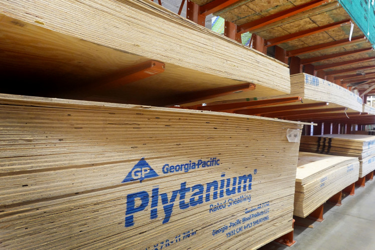 Plywood is offered for sale at a home improvement store on June 21, 2023 in Illinois, the United States.