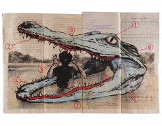 Predatory power: Crocodile of the Land, a mixed-media artwork by Agus Suwage that is exhibited at the 2026 Venice Biennale, uses land and sea crocodiles as metaphors to examine human greed, expansionism and the pursuit of power.