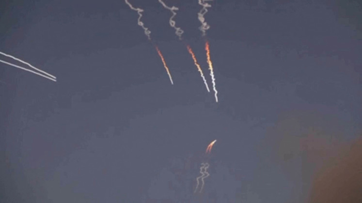Aerial combat: Iranian missiles are launched, as Iran&rsquo;s Revolutionary Guards carry out attacks against a United States base in Jordan and 21 other targets in the Persian Gulf on Wednesday, June 10, 2026, in retaliation for US strikes around the Strait of Hormuz, from a location given as Tehran, in this still image taken from a video.