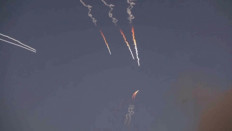 Aerial combat: Iranian missiles are launched, as Iran&rsquo;s Revolutionary Guards carry out attacks against a United States base in Jordan and 21 other targets in the Persian Gulf on Wednesday, June 10, 2026, in retaliation for US strikes around the Strait of Hormuz, from a location given as Tehran, in this still image taken from a video.