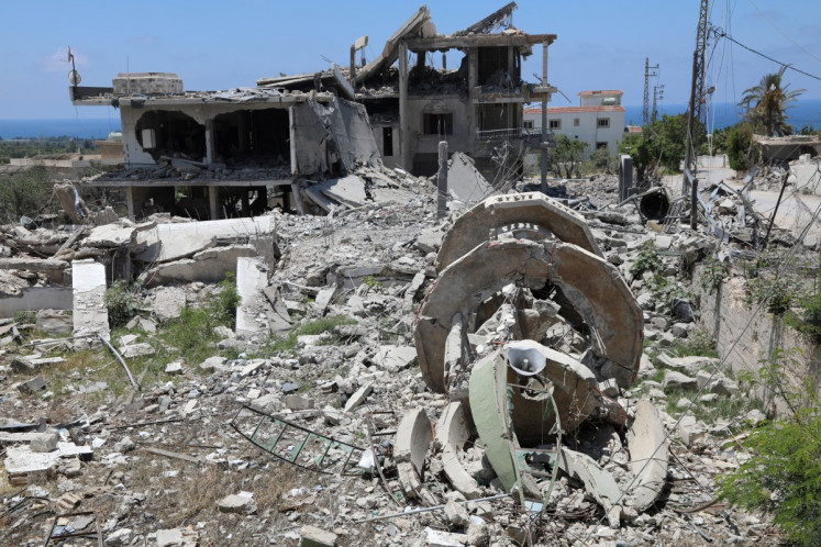 A picture taken on June 19, 2026 shows the site of an Israeli attack that destroyed houses and carpentry shops in the village of Al-Qlailah in the Tyre district in southern Lebanon.