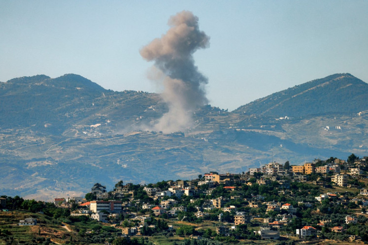 Smoke rises following Israeli bombardment in southern Lebanon as seen from a position across the border in the Upper Galilee in northern Israel on June 19, 2026. Mediators in the US-Iran conflict, including Pakistan, Saudi Arabia and Turkey, are due to gather for talks in the Egyptian city of Alamein on June 21, Cairo and Islamabad have confirmed. The agreement was meant to halt fighting in Lebanon as well, but clashes have since resumed between Israeli forces and Iran-backed Hezbollah fighters.