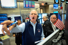 Futures-options traders work on the floor at the New York Stock Exchange's NYSE American (AMEX) in New York City, US, on June 22, 2026.