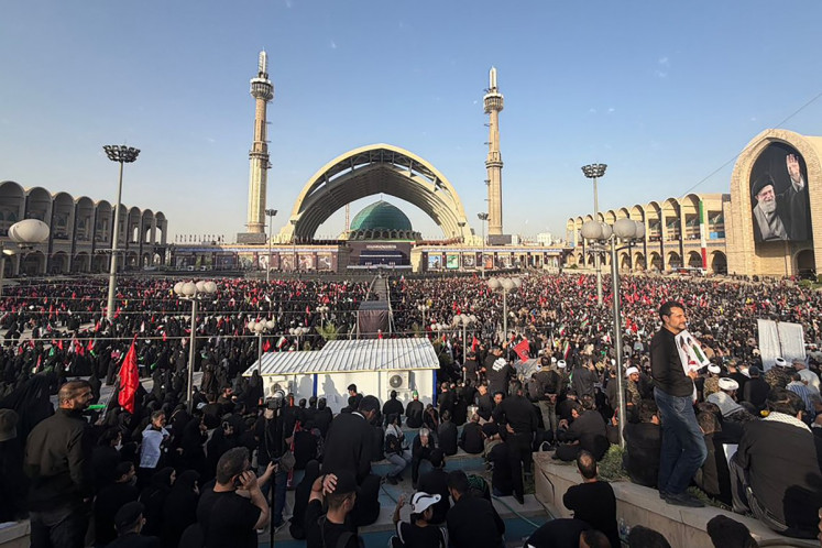 Mourners gather at the Grand Mosalla to pay their final respects to Iran's slain supreme leader Ayatollah Ali Khamenei at the start of his funeral ceremonies in Tehran on July 4, 2026. Iran officially began on July 4 morning six days of public funeral ceremonies for late supreme leader Ayatollah Ali Khamenei, state television reported, with processions due to continue in Iraq before his burial.