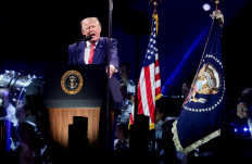 US President Donald Trump speaks at a Fourth of July rally, marking the 250th anniversary of US independence, on the National Mall in Washington, D.C. on July 4, 2026. 