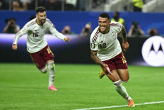 Spain's defender #12 Pedro Porro celebrates scoring his team's second goal during the 2026 World Cup football tournament semi-final match between France and Spain at the Dallas Stadium in Arlington on July 14, 2026. 