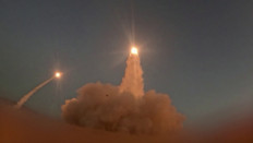 This screen grab taken on July 15, 2026 from video footage released by Iran's Revolutionary Guards' Sepah News website on July 14, 2026, allegedly shows missiles being launched from an undisclosed location toward United States targets in Bahrain and Kuwait.
