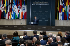 United States Secretary of State Marco Rubio makes opening statement during an event titled &ldquo;Ministerial on the Resurgence of Political Terrorism&ldquo; at the US Department of State on July 16 in Washington, DC.