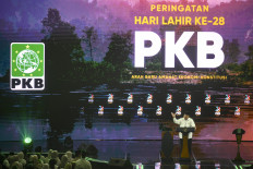 President Prabowo Subianto delivers a speech on Thursday during the 28th anniversary celebration of the National Awakening Party (PKB) in Jakarta. Held under the theme &ldquo;A New Direction for the Constitutional Economic Mandate&ldquo;, the event reaffirmed the party's commitment to supporting the government in strengthening Indonesia's economy.