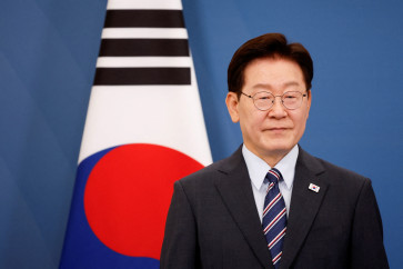 South Korean President Lee Jae Myung attends an agreement-signing event at Villa Doria Pamphili in Rome, Italy, on June 12, 2026.