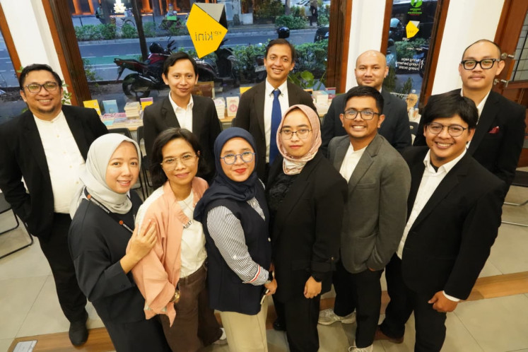 Eleven of the shadow cabinet's 15 members gather for their first working meeting in Jakarta on Monday following the launch of the self-styled watchdog initiative. 