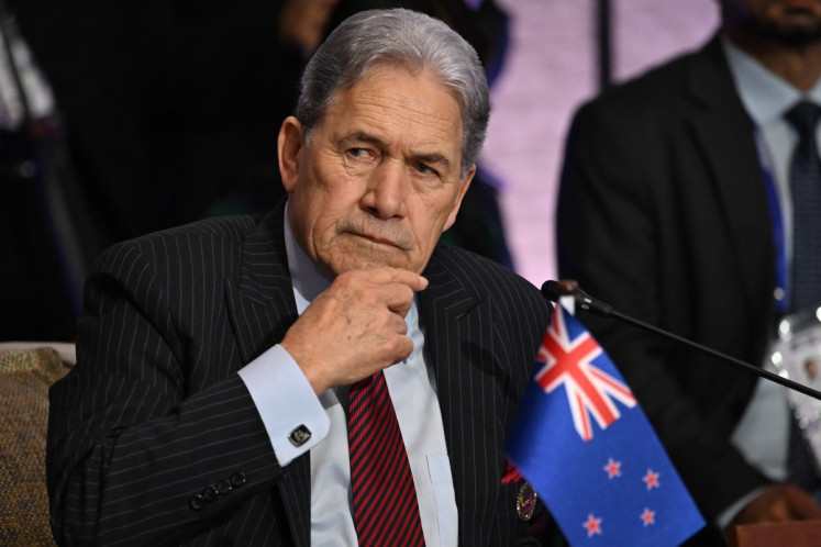New Zealand's Foreign Minister Winston Peters attends the ASEAN Regional Forum (ARF), part of the Association of the Southeast Asian Nations (ASEAN) Foreign Ministers' Meeting, in Pasay, Metro Manila on July 23, 2026. 