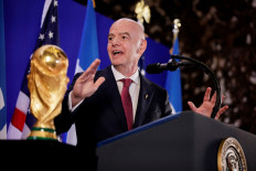 FIFA President Gianni Infantino attends a FIFA reception at Trump Tower in New York City, the United States, on July 17, 2026.