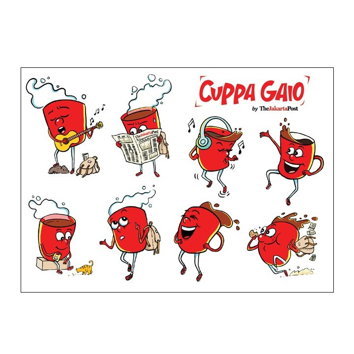JP Sticker Cuppa Gaio