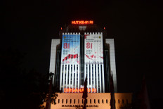 A logo marking the&nbsp;81st anniversary of Indonesia&rsquo;s independence&nbsp;is seen displayed at the&nbsp;Supreme Court building in Central Jakarta on Aug. 5, 2026.
