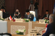 Second Deputy Foreign Minister Arrmanatha Nasir attends an emergency meeting of foreign ministers from Arab and Muslim countries on Aug. 5, 2026, in Amman. The meeting was hosted by Jordan to reaffirm the kingdom&rsquo;s custodianship of Jerusalem&rsquo;s holy sites amid escalating Israeli incursions in occupied East Jerusalem.