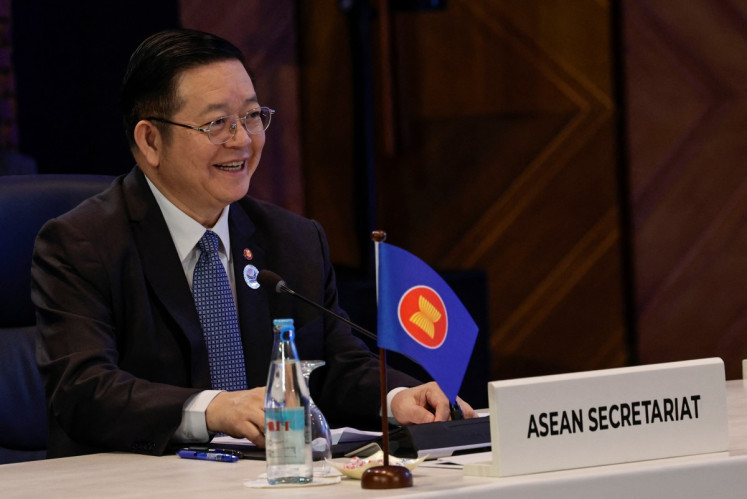 ASEAN Secretary-General Kao Kim Hourn looks on during the ASEAN Trilateral Meeting with Norway on the sidelines of the ASEAN Foreign Ministers' Meeting in Pasay, Metro Manila on July 22, 2026.