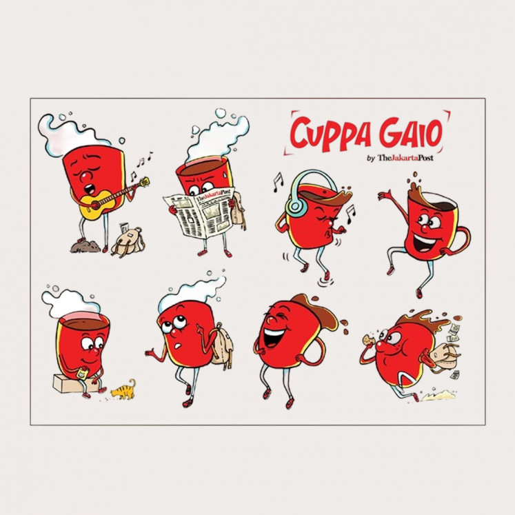 JP Sticker Cuppa Gaio