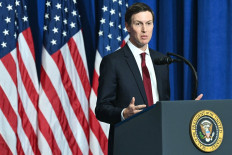 Jared Kushner, son-in-law of US President Donald Trump, speaks during the inaugural meeting of the Board of Peace at the US Institute of Peace in Washington, DC, on February 19, 2026.