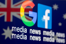 Google and Facebook logos, words &ldquo;media, news, media&ldquo; and Australian flag are displayed in this illustration taken, February 18, 2021.