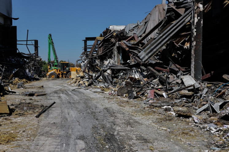 This photograph shows a view of a shopping mall damaged following a Russian strike in Kryvyi Rih, Ukraine on Aug. 22, 2026, amid the Russian invasion of Ukraine. Russian drones slammed into a busy shopping center in eastern Ukraine on Aug. 21, killing 16 people in an attack condemned as &ldquo;cynical and despicable&ldquo; by Ukrainian President Volodymyr Zelensky.