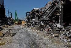 This photograph shows a view of a shopping mall damaged following a Russian strike in Kryvyi Rih, Ukraine on Aug. 22, 2026, amid the Russian invasion of Ukraine. Russian drones slammed into a busy shopping center in eastern Ukraine on Aug. 21, killing 16 people in an attack condemned as &ldquo;cynical and despicable&ldquo; by Ukrainian President Volodymyr Zelensky.