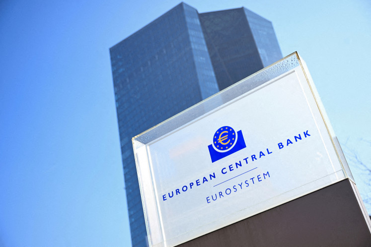 A view of the European Central Bank (ECB) headquarters in Frankfurt, Germany, on March 6, 2025.