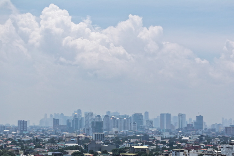 A thick haze shrouds Metro Manila in this drone picture taken in Quezon City, the Philippines on Sept. 1, 2026, due to smoke from ongoing forest and land fires in Indonesia's Kalimantan.