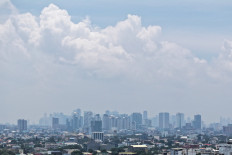 A thick haze shrouds Metro Manila in this drone picture taken in Quezon City, the Philippines on Sept. 1, 2026, due to smoke from ongoing forest and land fires in Indonesia's Kalimantan.