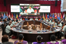 Pacific leaders attend the Leaders Plenary during the 55th Pacific Islands Forum Leaders Meeting in Koror, Palau, September 2, 2026. 