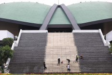 The iconic building in the People's Consultative Assembly (MPR) in Senayan, Jakarta