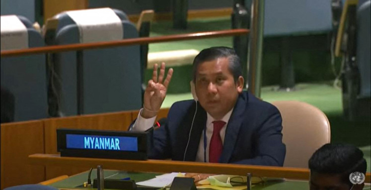 Myanmar's ambassador to the UN Kyaw Moe Tun has rejected the military coup that has plunged the country into civil war.