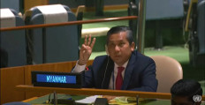Myanmar's ambassador to the UN Kyaw Moe Tun has rejected the military coup that has plunged the country into civil war.