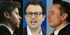 This combination of pictures created on September 12, 2026 shows (left to right) Open AI CEO Sam Altman in Washington, DC, on May 8, 2025, Anthropic CEO Dario Amodei in New York on December 3, 2025, and Elon Musk in Morristown, New Jersey, on March 22, 2025. Anthropic CEO Dario Amodei on September 12, 2026, called on artificial intelligence (AI) firms to slow down the development of the powerful technology, amid mounting worries over the risks of &ldquo;superintelligent&ldquo; computer systems.