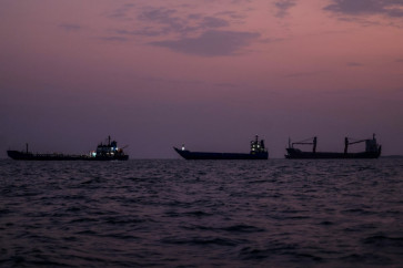 Vessels transit the Strait of Hormuz off the coast of the port city of Bandar Abbas in southern Iran on September 5, 2026.