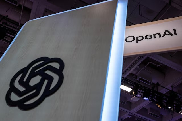 The logo of United States artificial intelligence company OpenAI is displayed on Sept. 17 during Dreamforce 2026, the annual technology conference of American software firm Salesforce, at Moscone Center in San Francisco, California.