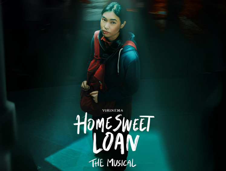 Home on stage: An official poster for Home Sweet Loan The Musical, a new stage adaptation of Almira Bastari&rsquo;s best-selling novel about the pressures facing Indonesia&rsquo;s sandwich generation. The production runs at Graha Bhakti Budaya, Taman Ismail Marzuki, in Central Jakarta from Wednesday through Oct. 18, 2026.