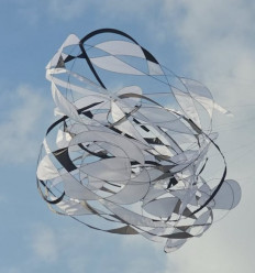 Drawing in the air: Kadek Armika&rsquo;s 'Drawing Sculpture' combines synthetic nylon paper and flexible fiber rods inspired by traditional Balinese kites.