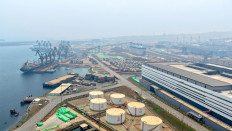 Nickel processing facilities operate on Oct. 8 at the&nbsp;Indonesia&nbsp;Weda Bay Industrial Park in Central Halmahera regency, North Maluku province.