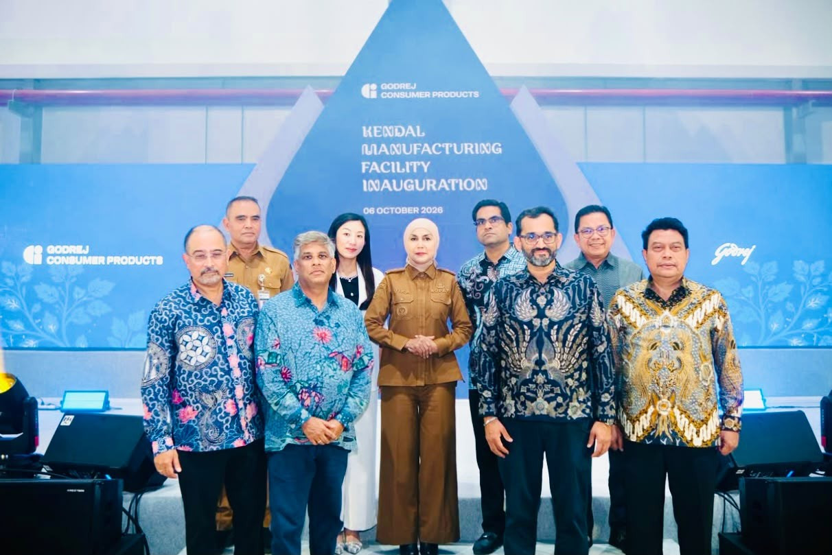 The inauguration of Godrej Consumer Products Indonesia&rsquo;s (GCPI) new manufacturing facility in Kendal Special Economic Zone (KEK), Central Java on Tuesday (6/10/2026) was attended by business head - Indonesia; global head - business transformation and digital Godrej Consumer Products Limited Rajesh Sethuraman, managing director & CEO of Godrej Consumer Products Limited Aasif Malbari, and Ambasador of India to Indonesia Sandeep Chakravorty.
