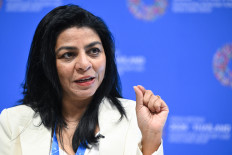 Era Dabla-Norris, deputy director of the Fiscal Affairs Department at the International Monetary Fund, speaks during a media interview on the opening day of the 2026 Annual Meetings of the IMF and the World Bank Group at the Queen Sirikit National Convention Center (QSNCC) in Bangkok on Oct. 12, 2026.